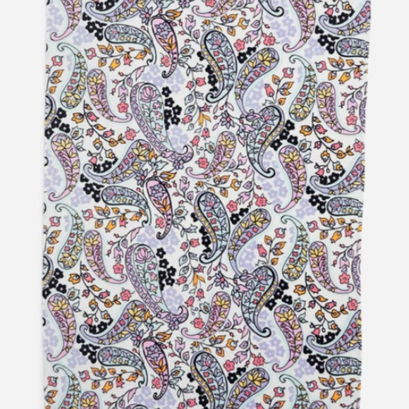 New Vera Bradley Throw fleece Blanket 50 x 80 Maddalena Paisley Soft main image 2